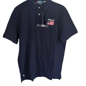 Polo Ralph Lauren Men’s Polo Shirt Official 2026 Team USA Navy Blue Size L NWT